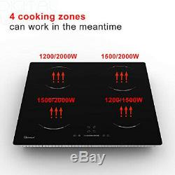 GIONIEN Induction Hobs, 60cm Built in Electric Cooktop, 4 Burners Cooker