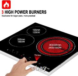 Gasland Chef CH603BF 60cm Built-in Ceramic Hob, 3 Zones Electric Cooktop in with