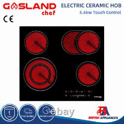 Gasland chef CH604BF Electric Ceramic Hob 60cm Built-in 4 Zones Touch Control