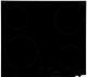 Graded Cda Hc6621fr Black 4 Zone Ceramic Hob