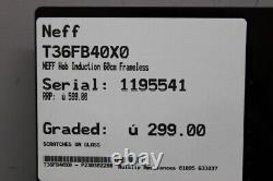 Graded T36FB40X0 NEFF Hob Induction 60cm Frameless 290540