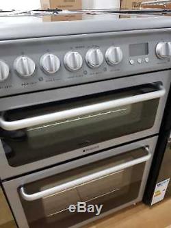 HOTPOINT DSC60S Electric Ceramic Cooker Silver Ex-Display