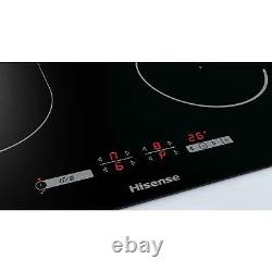Hisense E6432C Black 60cm 4 Zone Touch Control Ceramic Hob With Child Lock