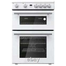 Hisense HDE3211BWUK 60cm Double Oven Electric Cooker Ceramic Hob White 23475