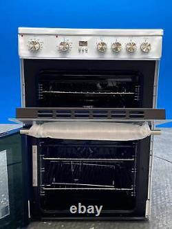 Hisense HDE3211BWUK 60cm Double Oven Electric Cooker Ceramic Hob White 23475