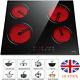 Hobsir 60cm Electric Ceramic Hob In Black Touch Controls 4 Cooking Zones