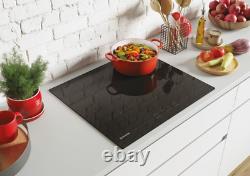 Hoover HH64BV 60cm 4 Zone Ceramic Hob LED, Touch Controls, Double Flexi Zone