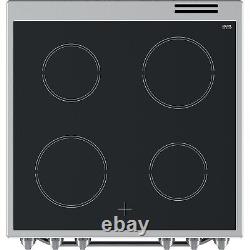 Hotpoint 60cm Electric Cooker With Ceramic Hob Silver HS67V5KHX