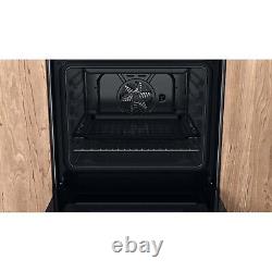 Hotpoint 60cm Electric Cooker With Ceramic Hob Silver HS67V5KHX