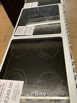Hotpoint 60cm White Electric Ceramic Hob Double oven ULTIMA Cooker CUCINA HUE61P