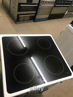 Hotpoint DSC60P 60cm Electric Cooker With Double Ovens & Ceramic Hob White