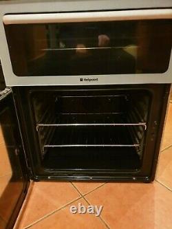 Hotpoint Dsc60s Free Standing Ceramic Hob Double Oven Cooker