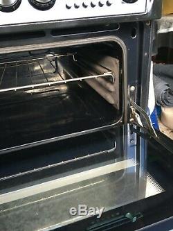 Hotpoint EW74 Electric Black Cooker 60cm double oven and grill ceramic hob
