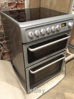 Hotpoint Electric Freestanding Double Oven Cooker with Ceramic Hob DSC60S 60cm