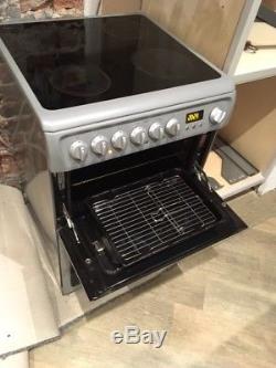Hotpoint Electric Freestanding Double Oven Cooker with Ceramic Hob DSC60S 60cm