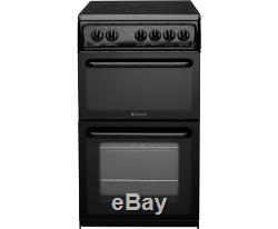 Hotpoint HAE51KS Free Standing Electric Cooker with Ceramic Hob 50cm Black New