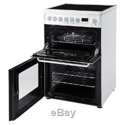 Hotpoint HAE60PS 60cm Double Oven Electric Cooker with Ceramic Hob Pol HAE60PS