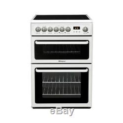 Hotpoint HAE60PS B Rated Freestanding Electric Cooker with Ceramic Hob in White