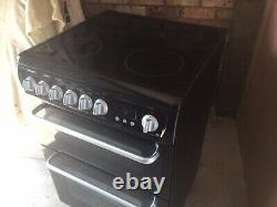 Hotpoint HARE60K- BLACK Free Standing Electric Cooker with Ceramic Hob