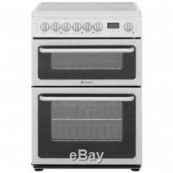 Hotpoint HARE60P Free Standing Electric Cooker with Ceramic Hob 60cm White New