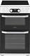 Hotpoint Hd5v93ccw 50 Cm Electric 4-zone Electric Ceramic Hob And Cooker White