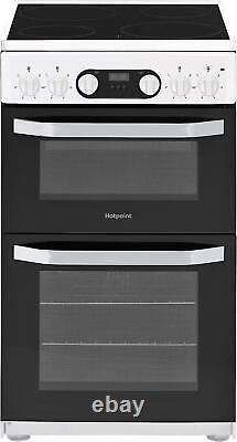 Hotpoint HD5V93CCW 50 cm Electric 4-Zone Electric Ceramic Hob and Cooker White