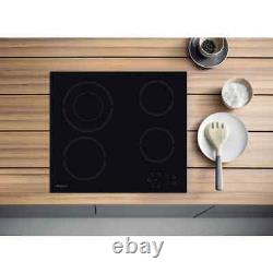 Hotpoint HR612CH 60cm Ceramic Hob LED, Touch Controls, Timers & Hard-Wired