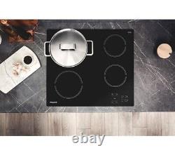 Hotpoint HR612CH 60cm Ceramic Hob LED, Touch Controls, Timers & Hard-Wired