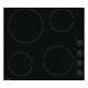 Hotpoint Hr619ch 58cm Ceramic Hob With 4 Cooking Zones In Black