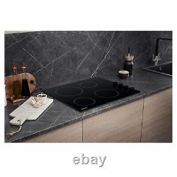 Hotpoint HR619CH 58cm Ceramic Hob with 4 Cooking Zones in Black