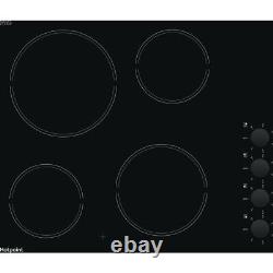 Hotpoint HR620RH 58cm 4 Burners Ceramic Hob Black