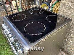 Hotpoint HUE61KS Double Electric Cooker with Ceramic Hob 60cm Black Cornwall