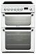 Hotpoint Hue61ps Free Standing 60cm 4 Hob Double Electric Cooker White