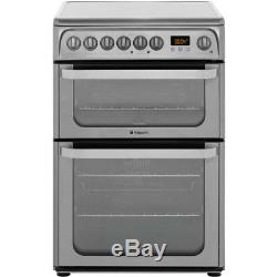 Hotpoint HUE61XS Ultima Free Standing A/A Electric Cooker with Ceramic Hob 60cm