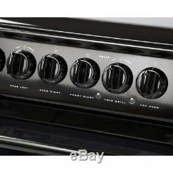 Hotpoint Newstyle HAE60KS 60cm Double Oven Electric Cooker Ceramic Hob Black
