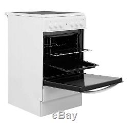 INDESIT IS5V4KHW 50cm Single Oven Electric Cooker With Ceramic Hob Wh IS5V4KHW