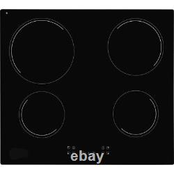 Iberna IH64CCB 60cm Ceramic Hob LED, Touch Controls, Timers & Hard-Wired