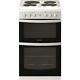 Indesit 50cm Double Cavity Electric Cooker With Sealed Plate Hob White