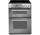 Indesit Dd60c2cx 60cm Electric Cooker With Double Ovens & Ceramic Hob St/st