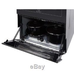 Indesit I5VSHK 50cm Single Oven Cooker With Ceramic Hob Black I5VSHK