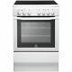 Indesit I6vv2awith Free Standing 60cm 4 Hob Single Electric Cooker White