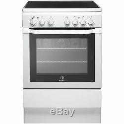 Indesit I6VV2AWith Free Standing 60cm 4 Hob Single Electric Cooker White