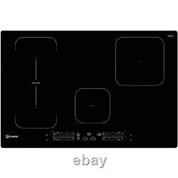 Indesit IB21B77NE 77cm Touch Control Four Zone Induction Hob With Dualzone