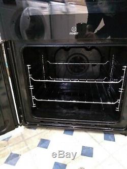 Indesit ID60C2KS 60cm Wide Double Oven Electric Cooker with Ceramic Hob- Black