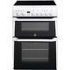 Indesit Id60c2ws 60cm Double Oven Electric Cooker With Ceramic Hob Wh Id60c2ws