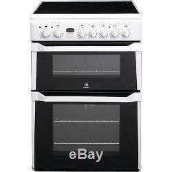 Indesit ID60C2WS 60cm Double Oven Electric Cooker With Ceramic Hob Wh ID60C2WS