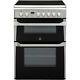 Indesit Id60c2x 60cm Double Oven Electric Cooker With Ceramic Hob Stainless St