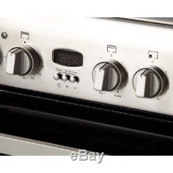 Indesit ID60C2XS 60cm Electric Cooker with Double Ovens & Ceramic Hob St/St