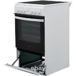 Indesit IS5V4KHW Cloe 50cm Free Standing Electric Cooker with Ceramic Hob A
