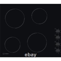 Indesit RI860C 58cm 4 Zone Electric Ceramic Hob Black 14195